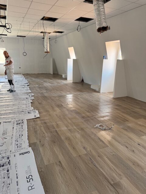 pose de sol par le group millenium façadier à béziers